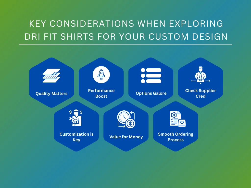 considerations for dri fit shirts