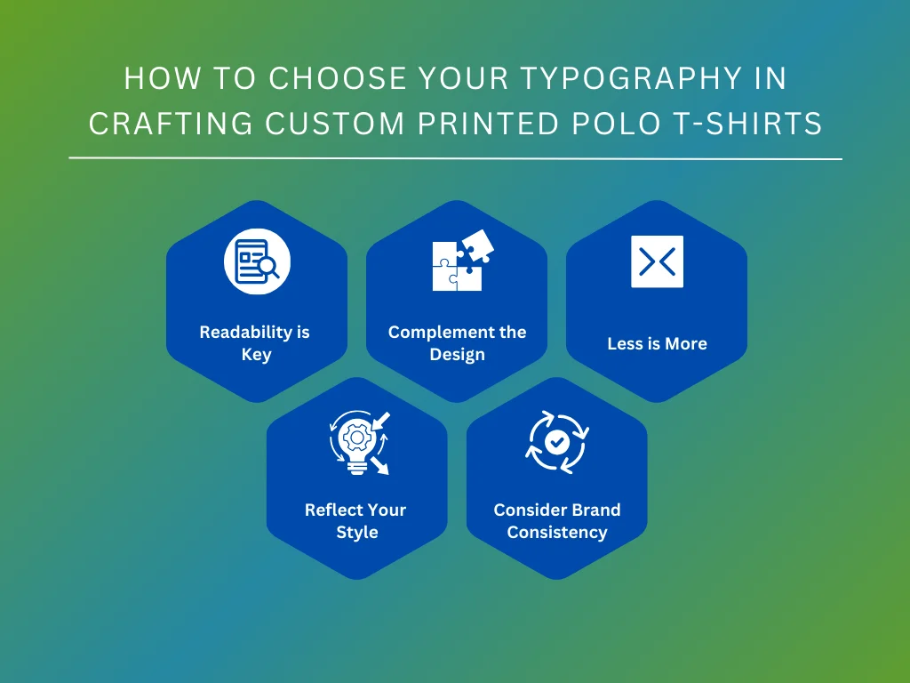 how to choose typography for polo t shirts