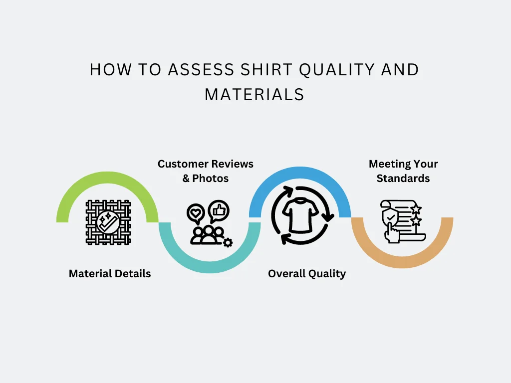 assess shirt quality and materials