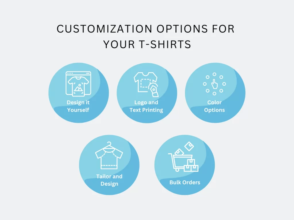 customization options for your t-shirts