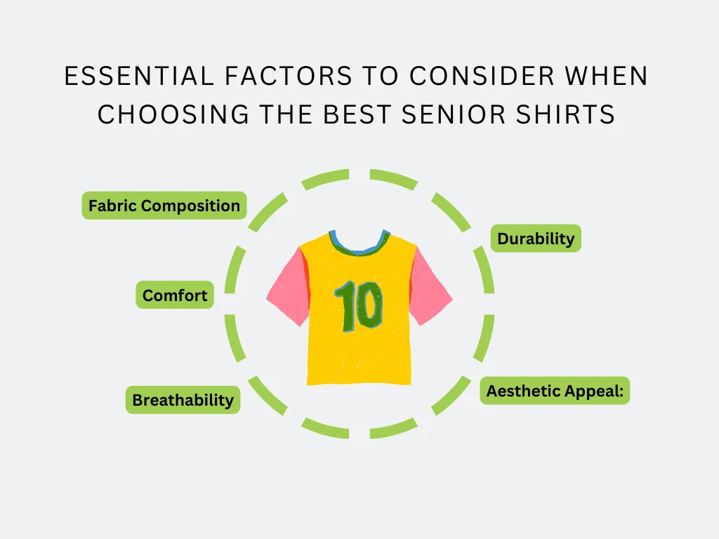 factors when choosing best senior shirts