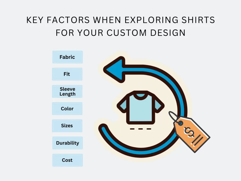 key factors when exploring shirts for custom design