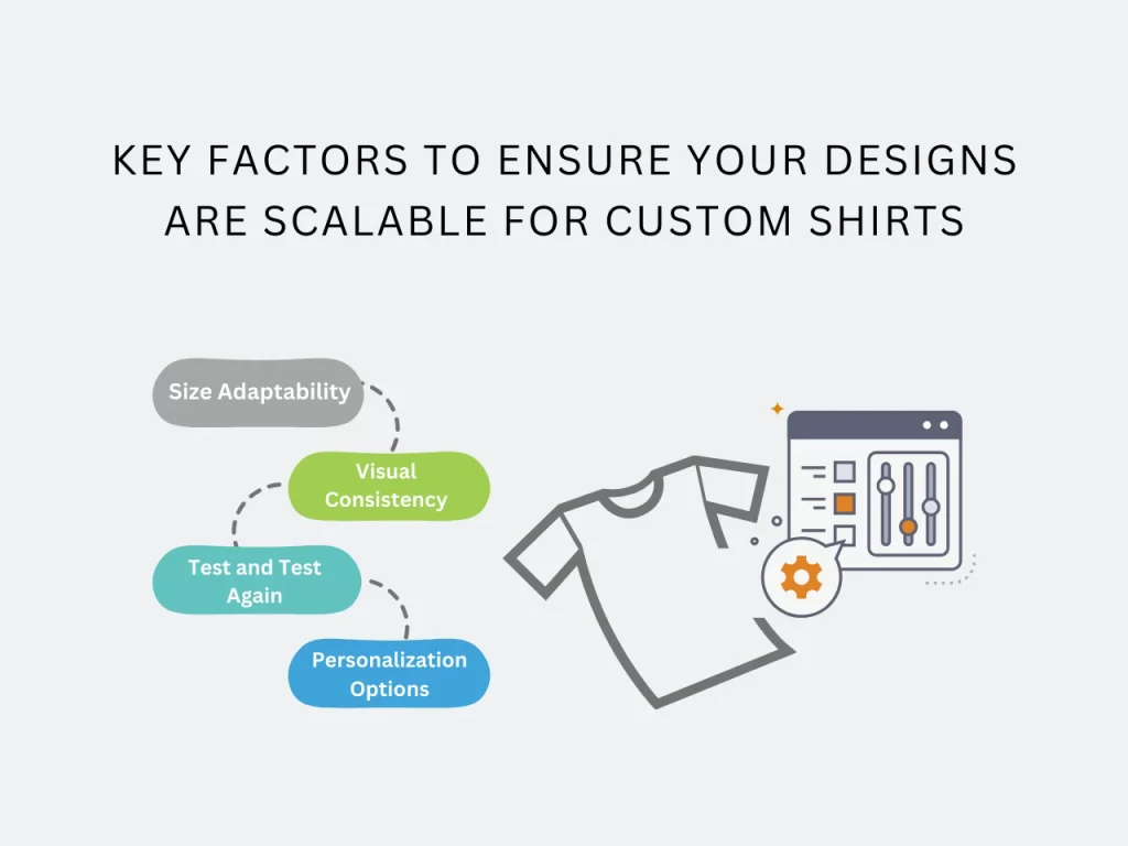 make scalable designs for shirts