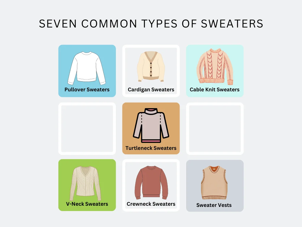 common types of sweaters