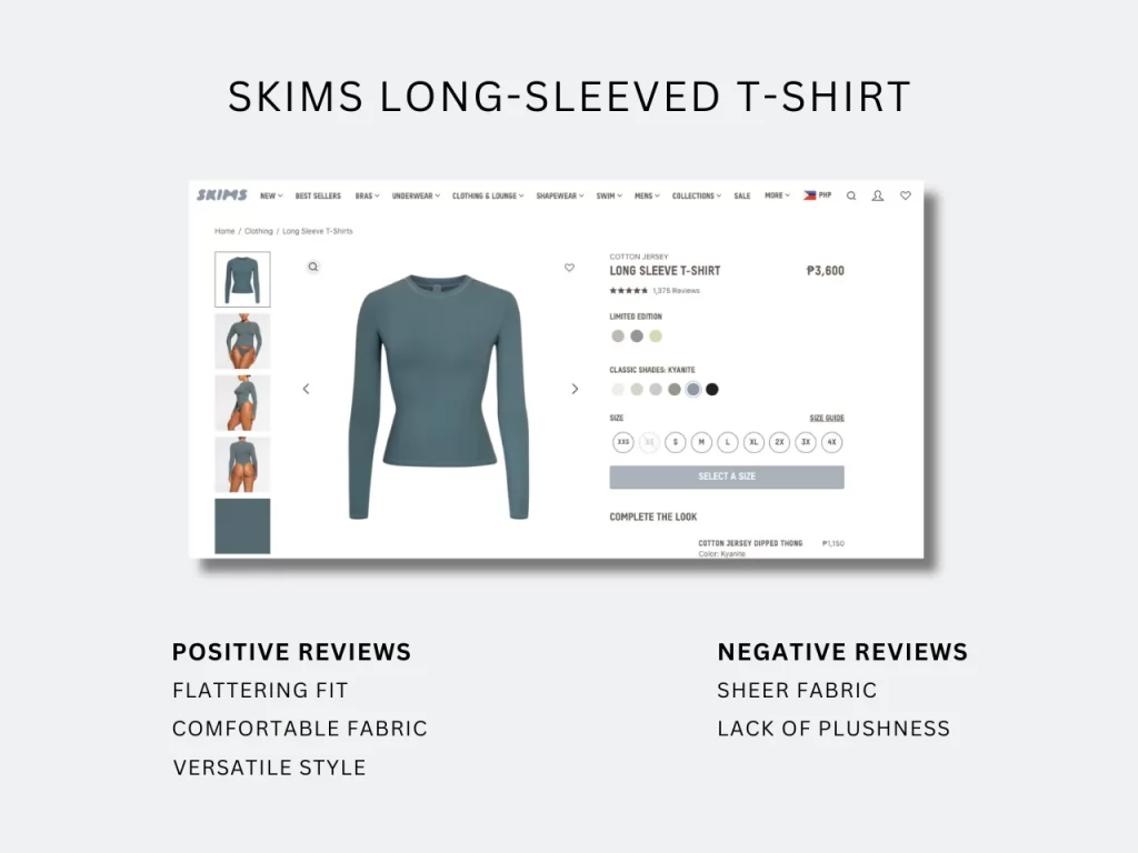 skims long sleeve tshirt