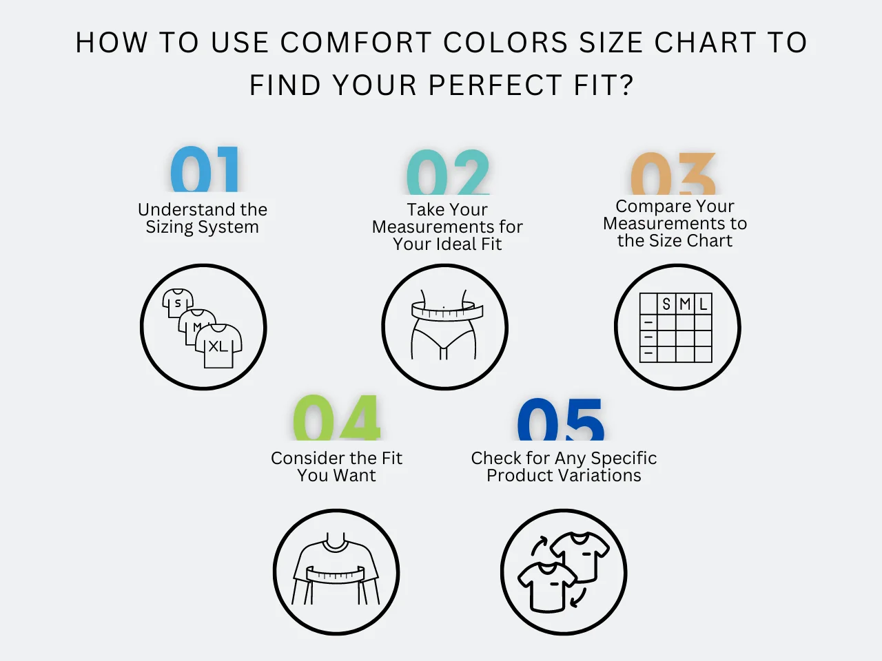 how to use comfort colors size chart to find your perfect fit homepage