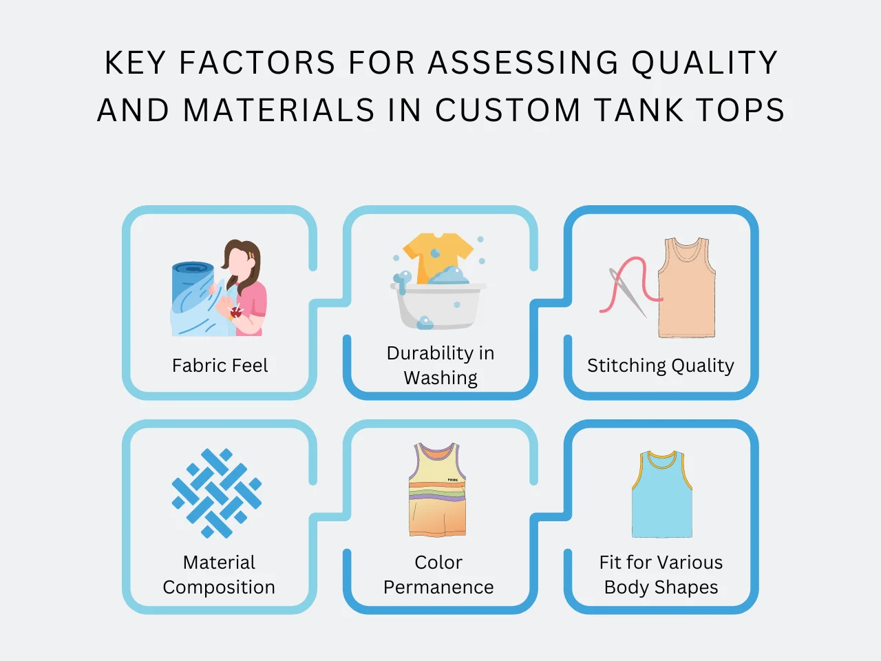 key factors for assessing quality and materials in custom tank tops homepage