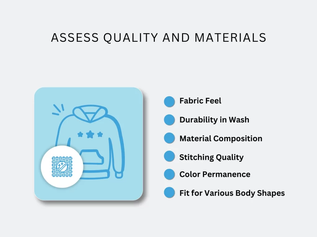 assess quality and materials homepage