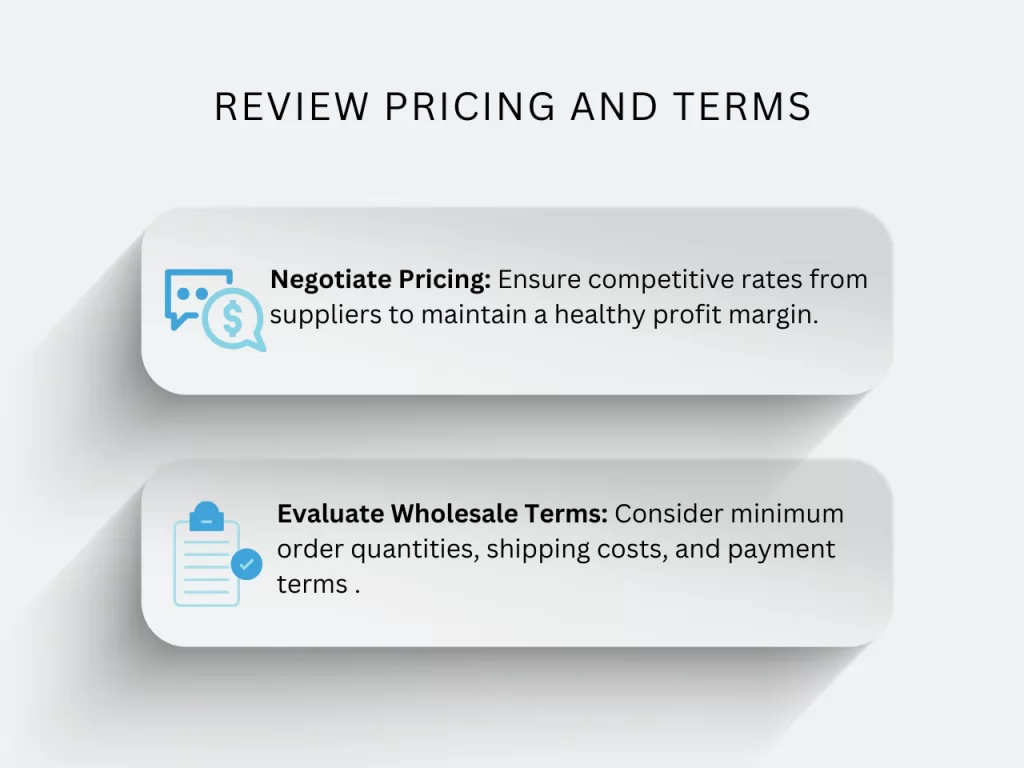 review pricing and terms homepage