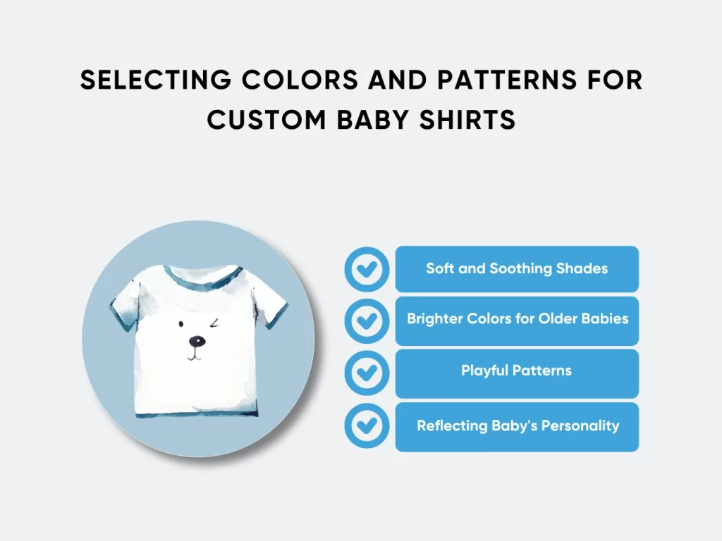 selecting colors and patters for custom baby shirts homepage