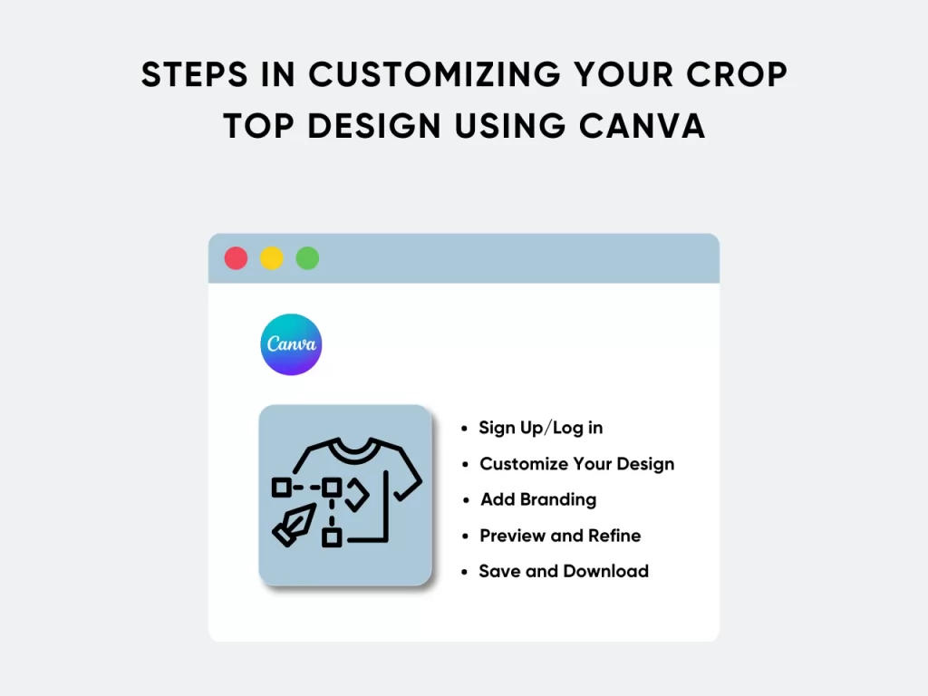 steps in customizing your crop top design using canva homepage