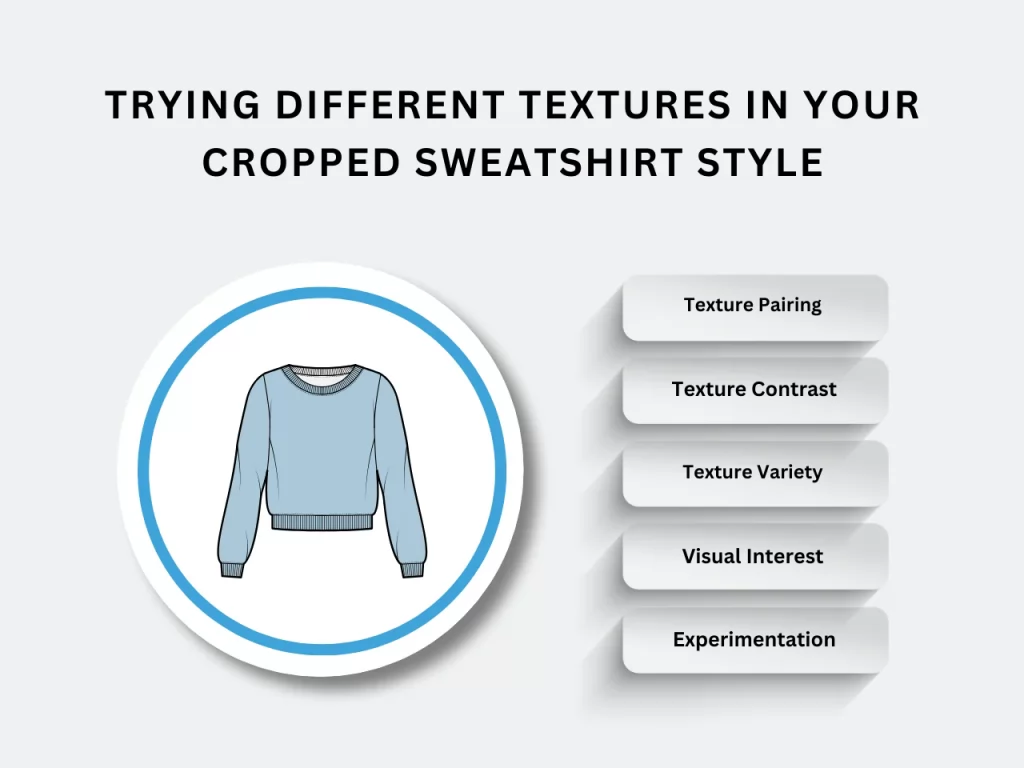 trying different textures in your cropped sweatshirt style homepage