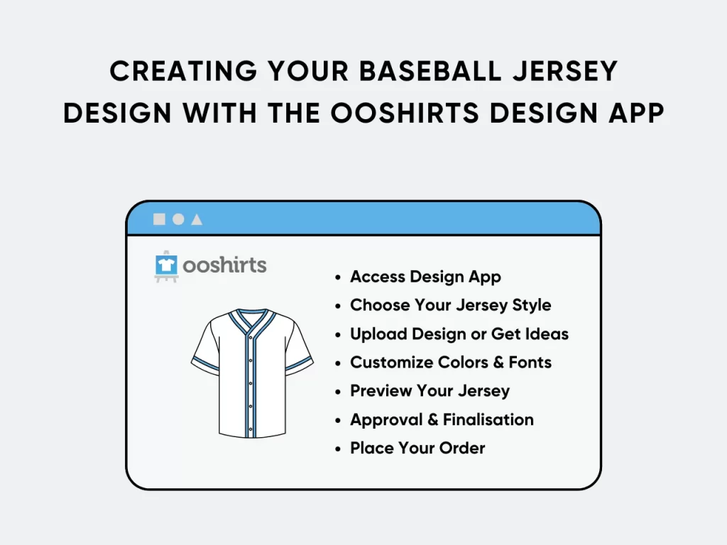 Creating Your Baseball Jersey Design with the ooShirts Design App homepage