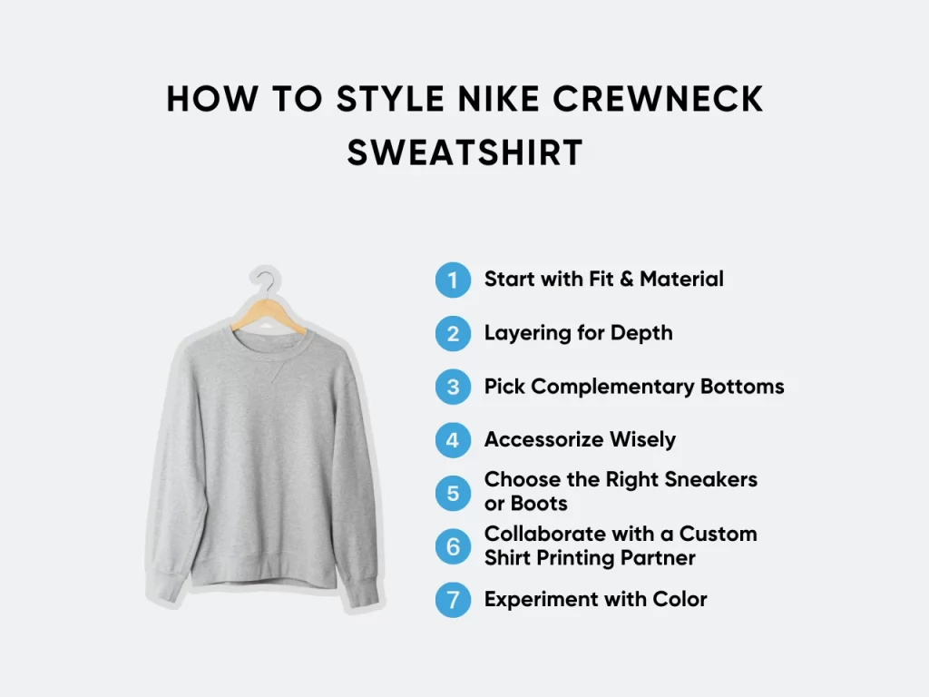 DIY Custom Style Guide For Nike Crewneck Sweatshirt ooShirts T Shirt Design Ideas Stories and more