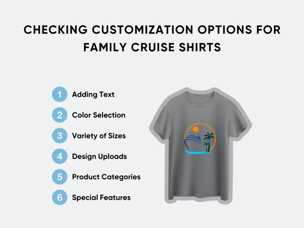 Checking Customization Options for Family Cruise Shirts homepage