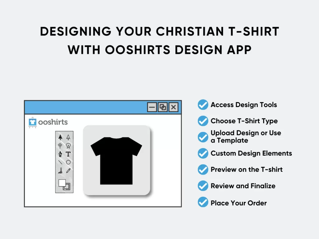 Designing Your Christian T-Shirt with ooShirts Design App homepage